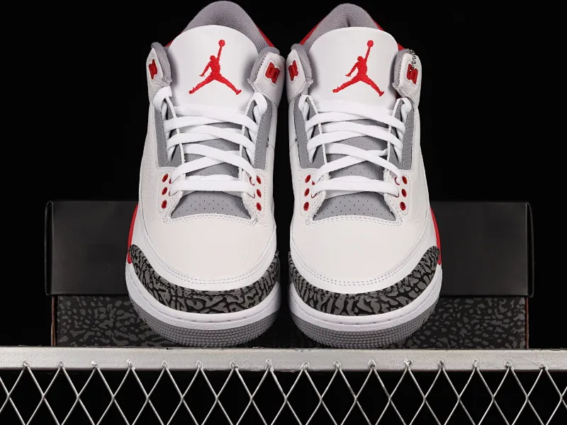 All categories Air Jordan Jordan series basketball shoes Air Jordan 3 foreign trade version Air Jordan 3 Retro "Fire Red" AJ3 Joe 3 new flame red DN3707-160